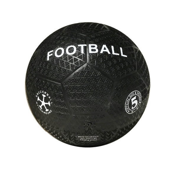 Fodbold - Asfalt bold af solidt gummi - Størrelse 5 - Billede 1