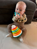 Stabeltårn i plast - Elefant - 5 ringe - Fra 6 mdr