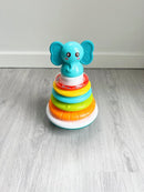 Stabeltårn i plast - Elefant - 5 ringe - Fra 6 mdr - Billede 1
