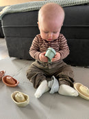 Stabelbåde m. huller - Plast - 6 stk - Fra 6 mdr.