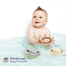 Stabelbåde m. huller - Plast - 6 stk - Fra 6 mdr. - Billede 1