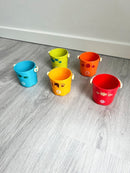 Legespande - Plast - 5 stk - Fra 6 mdr. - Billede 1