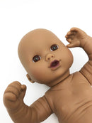 Dukke - 26 cm - Nyfødt Dreng - Afrikansk. - Billede 1