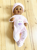 Dukke - 26 cm - Nyfødt Pige - Afrikansk. - Billede 1