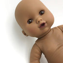 Dukke - 26 cm - Nyfødt Pige - Afrikansk. - Billede 1