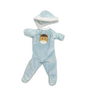 Dukketøj - 25-31 cm - Lyseblå sovedragt inkl. hue - Fra 3 år. - Billede 1