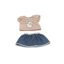 Dukketøj - 25-31 cm - T-shirt & nederdel - Fra 3 år. - Billede 1