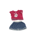 Dukketøj - 25-31 cm - T-shirt & nederdel - Fra 3 år. - Billede 1