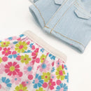 Dukketøj - 25-31 cm - Denimjakke, Nederdel & Pandebånd - Fra 3 år. - Billede 1