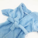 Dukketøj - 25-31 cm - Lyseblå badekåbe - Fra 3 år. - Billede 1