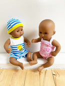 Dukketøj - 25-31 cm - Undertøjssæt - Fra 3 år. - Billede 1