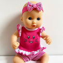 Dukketøj - 35-31 cm - Lyserød jumper - Fra 3 år. - Billede 1