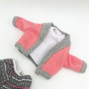 Dukketøj - 25-31 cm - Sweater, Top & Leggins - Fra 3 år. - Billede 1