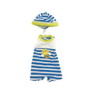 Dukketøj - 25-31 cm - Sommersæt inkl. hat - Fra 3 år. - Billede 1