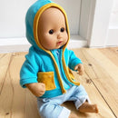 Dukketøj - 25-31 cm - Hættetrøje, Top & bukser - Fra 3 år. - Billede 1