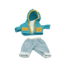 Dukketøj - 25-31 cm - Hættetrøje, Top & bukser - Fra 3 år. - Billede 1