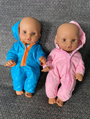 Dukketøj - 32-37 cm - Lyserød flyverdragt - Fra 3 år. - Billede 1