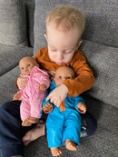 Dukketøj - 32-37 cm - Blå flyverdragt - Fra 3 år. - Billede 1