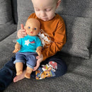 Dukketøj - 32-37 cm - T-shirt & shorts - Fra 3 år. - Billede 1