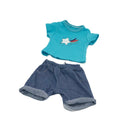 Dukketøj - 32-37 cm - T-shirt & shorts - Fra 3 år. - Billede 1