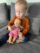 Dukketøj - 32-37 cm - T-shirt & shorts - Fra 3 år. - Billede 1