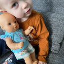 Dukketøj - 32-37 cm - T-shirt & shorts - Fra 3 år. - Billede 1