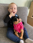 Dukketøj - 38-41 cm - Pink Vinterjakke - Fra 3 år. - Billede 1