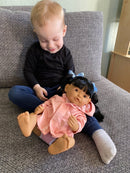 Dukketøj - 38-41 cm - Lyserød regnjakke - Fra 3 år. - Billede 1