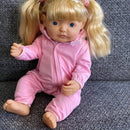 Dukketøj - 38-41 cm - Lyserød flyverdragt - Fra 3 år. - Billede 1