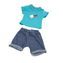 Dukketøj - 38-41 cm - T-shirt & shorts - Fra 3 år. - Billede 1