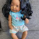 Dukketøj - 38-41 cm - T-shirt & shorts - Fra 3 år. - Billede 1