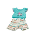 Dukketøj - 38-41 cm - T-shirt & shorts - Fra 3 år. - Billede 1