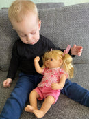 Dukketøj - 38-41 cm - T-shirt & shorts - Fra 3 år. - Billede 1