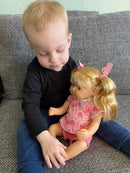 Dukketøj - 38-41 cm - T-shirt & shorts - Fra 3 år. - Billede 1