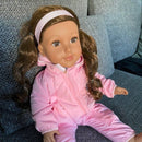 Dukketøj - 42-46 cm - Lyserød flyverdragt - Fra 3 år. - Billede 1