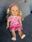 Dukketøj - 42-46 cm - T-shirt & shorts - Fra 3 år. - Billede 1