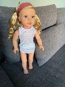 Dukketøj - 42-46 cm - Undertøjssæt - Fra 3 år. - Billede 1