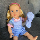 Dukketøj - 42-46 cm - T-shirt, shorts & cap - Fra 3 år. - Billede 1