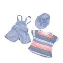 Dukketøj - 42-46 cm - T-shirt, shorts & cap - Fra 3 år. - Billede 1