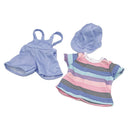 Dukketøj - 42-46 cm - T-shirt, shorts & cap - Fra 3 år. - Billede 1