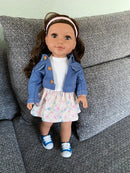 Dukketøj: 40-45 cm - Kjole og jakke - Fra 3 år. - Billede 1