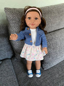 Dukketøj: 40-45 cm - Kjole og jakke - Fra 3 år. - Billede 1