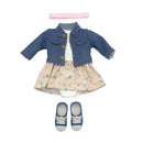 Dukketøj: 40-45 cm - Kjole og jakke - Fra 3 år. - Billede 1