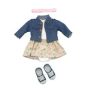 Dukketøj: 40-45 cm - Kjole og jakke - Fra 3 år. - Billede 1