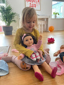 Dukketøj: 40-45 cm - Nederdel og bluse - Fra 3 år. - Billede 1