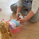 Lyserød dukkepotte i plast - Ø14 cm - Fra 3 år. - Billede 1