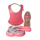 Spisesæt til dukker - Pink - 5 dele - Billede 1