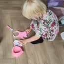 Spisesæt til dukker - Pink - 5 dele