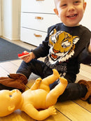 Dukke - 32 cm - Nyfødt Dreng - Europæisk. - Billede 1