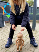 Dukke - 32 cm - Nyfødt Dreng - Afrikansk. - Billede 1